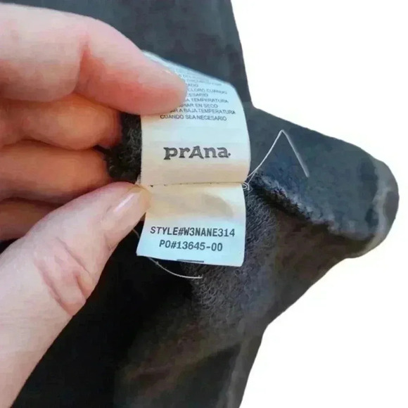 prAna Nanette Dress Grey Hooded Organic Cotton Long Sleeves Women's  size Small - Picture 10 of 14